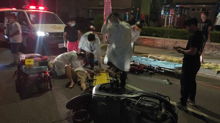 醫護人員到場後發現林德恭頭部受創昏迷。民眾提供