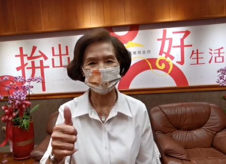 宜蘭縣長林姿妙，也推薦《壹蘋新聞網》內容多、速度快，新聞好看，公正實在，邀請大家都來看《壹蘋新聞網》。林泊志攝