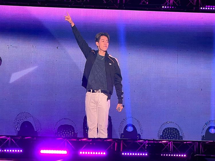 朴宰範壓軸演出，吸引2.3萬粉絲朝聖。讀者提供