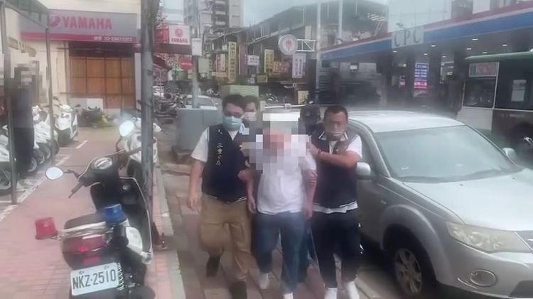 警方將開槍的盧男緝捕到案。三重警分局提供