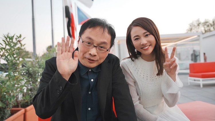 木村文乃（右）和深田晃司都是首度進軍威尼斯影展。海鵬影業提供