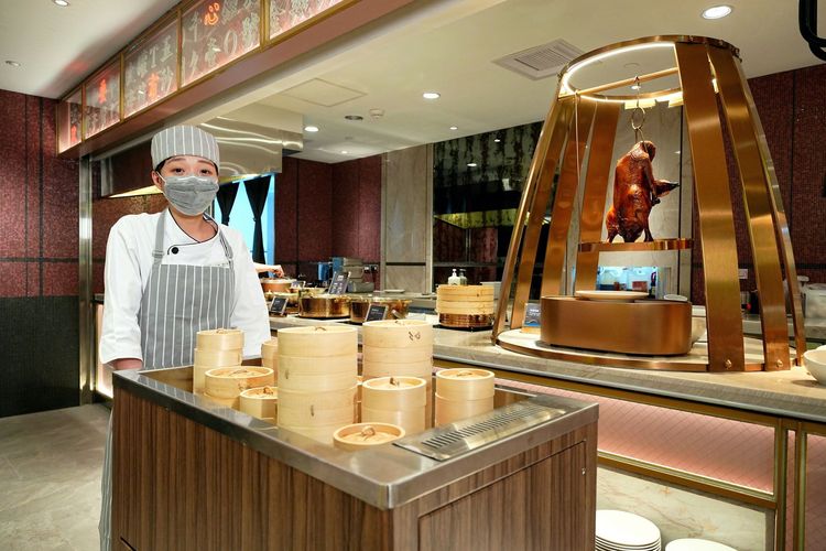 首度出現在饗食天堂的「機動式港點餐車」。業者提供