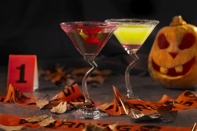 台北喜來登比薩屋「萬聖劫」應景調酒。業者提供