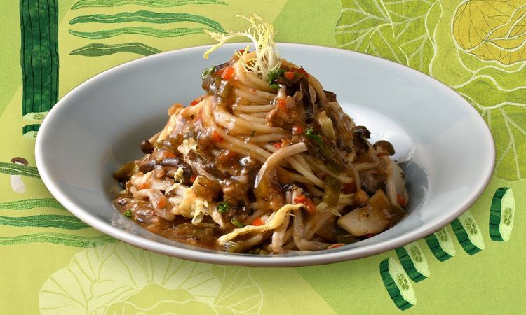 雙椒菇菇麵，售價89元。業者提供