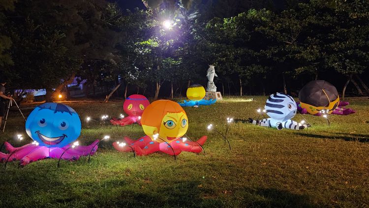 愛心創作者慈善章魚風箏。許逸民攝