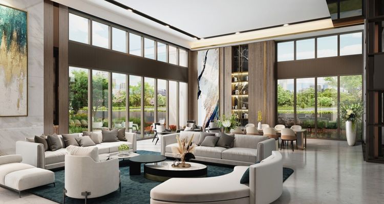 元信一街屬於仁義重劃區的核心生活圈，近年推案多為區域型建商的產品，相較2020年單坪普遍4字頭前端，房價2年來已跳漲至6字頭，圖片為「仁仁邑」3D情境示意圖。翻攝仁仁邑官網