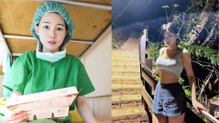 綠肥兒夜攀象山照片，引起網友關注。翻攝自綠肥兒IG