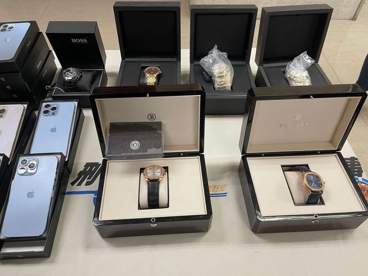 連千毅被搜出大量仿冒精品。資料照片