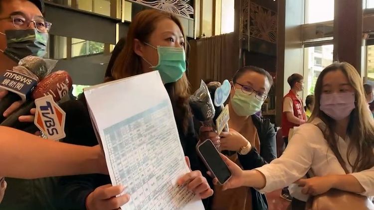 高閔琳說，如果國民黨再混淆視聽，將追究法律責任。陳辦提供