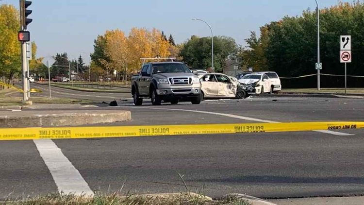 車禍現場。翻攝自《加拿大廣播公司》