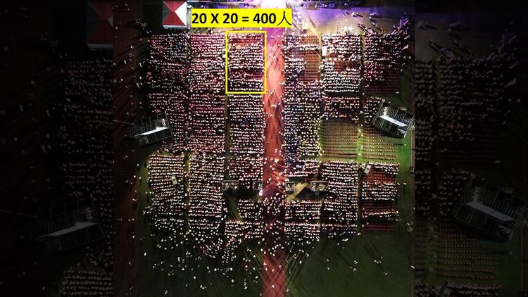 四叉貓劉宇估算現場人數。翻攝自劉宇臉書