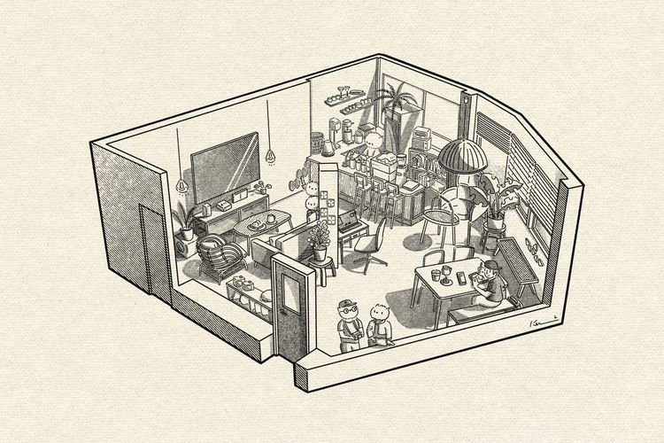Ker Ker 筆下的 rrrrrr 豆焙所。受訪者提供