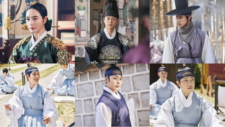 金惠秀（上排左起）劇中飾演中殿，長子世子裴仁爀不需要她擔心，為了到處闖禍的二兒子文相敏、三兒子尹尚賢（下排左起）、四兒子柳善皓、小兒子朴河俊，投入激烈的王室教育戰爭。Netflix提供