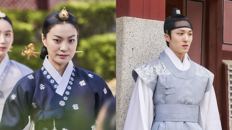 玉子娟（左圖）飾演後宮嬪妃之一，也是澯熙的母親。Netflix提供