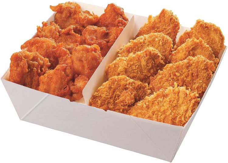 派對餐盒，含腰內豬排×8+唐揚雞×8，售價599元。業者提供