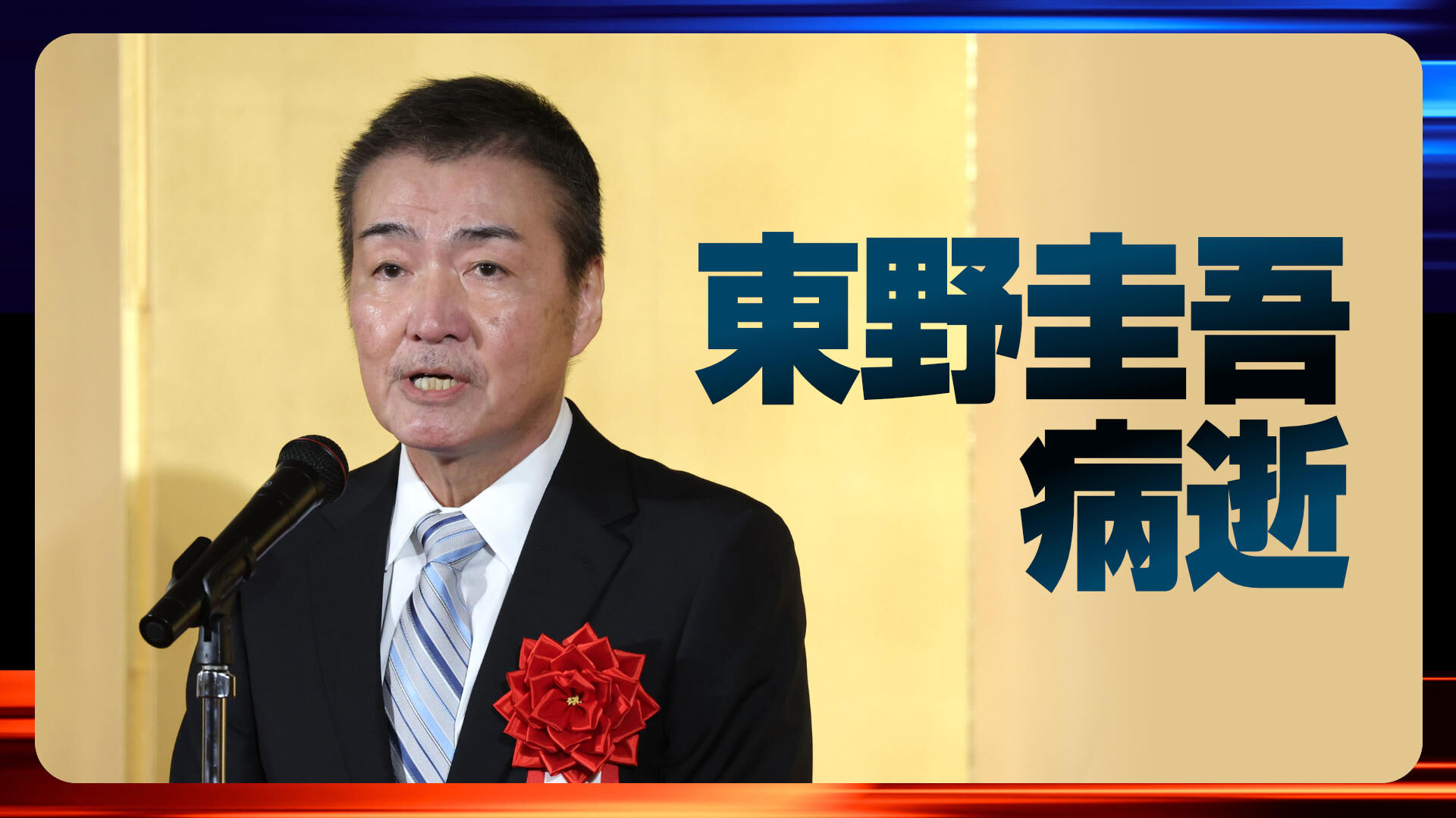 東野圭吾病逝