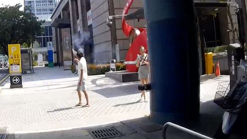 壹蘋直擊|白日鬧區亂放炮 台中4屁孩「要趕天上老鷹」全被錄下來