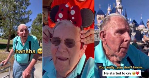 你不知道長輩要的是什麼？百歲老人被帶去迪士尼　「最開心的一天」