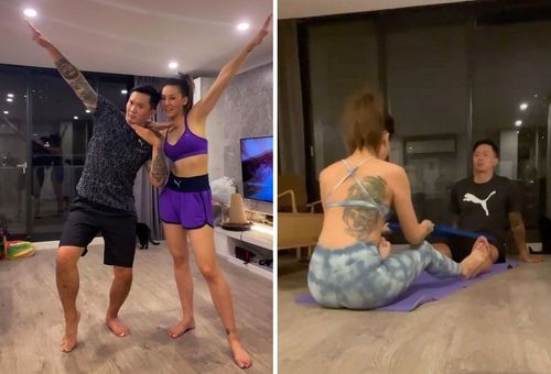 劉雨柔情已逝!跟前夫雙人運動影片曝 爆乳美背大秀「潑墨美杜莎」