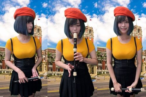 「京都橘高校」國慶精彩演出退場　雪乳戰神「接力吹」：我也是橘色惡魔