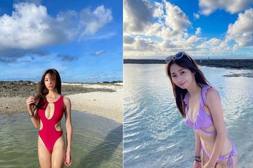 富邦「小周子瑜」比基尼首上陣 小隻馬藏不住深溝!粉絲讚:太猛
