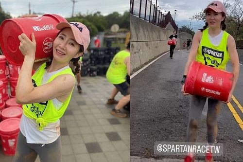 謝忻全身黏爛泥巴搬重物　「斯巴達」挑戰自我！心心念念這節目