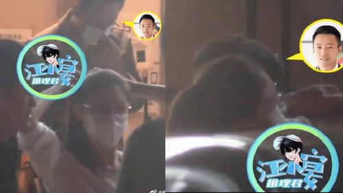 汪小菲深夜街頭噴愛火　張穎穎踮腳索抱