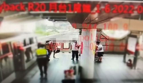 士林捷運站內爆走!女光腳扛滅火器衝出 噁男行徑曝光