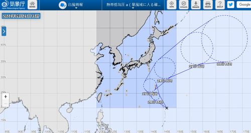 日本氣象廳預測第17號颱風將生成　不影響台灣