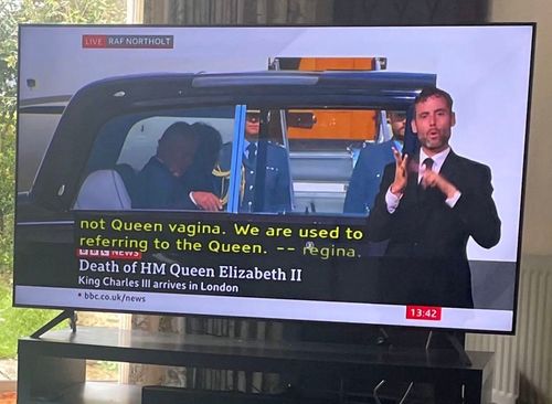 報導女王駕崩消息出大包 新聞台誤把女王寫成陰道!觀眾看傻眼