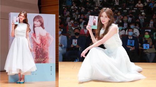 林志玲穿出优雅有公式　白洋装+珍珠搭出女神好气质