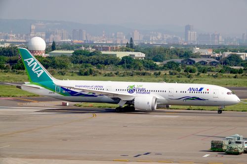 《全日空》崭新彩绘机来了 　好热闹！航迷、摄影玩家齐迎接