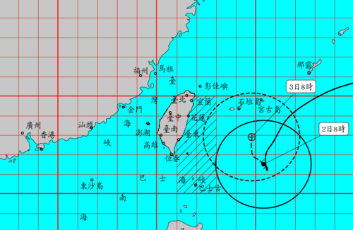軒嵐諾8:30發布海警！暴風圈擴大　警戒範圍曝「不排除陸警」