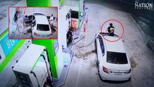 台灣男揮刀大鬧泰國加油站　被逮竟反控遭襲擊