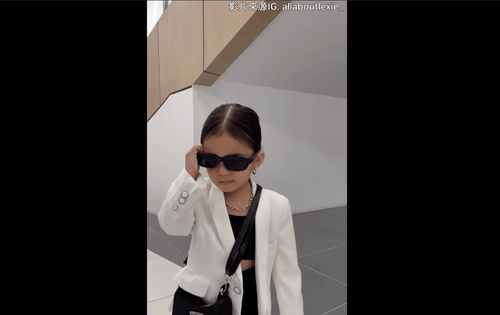比超模還有個性　小萌娃時尚穿搭氣場全開