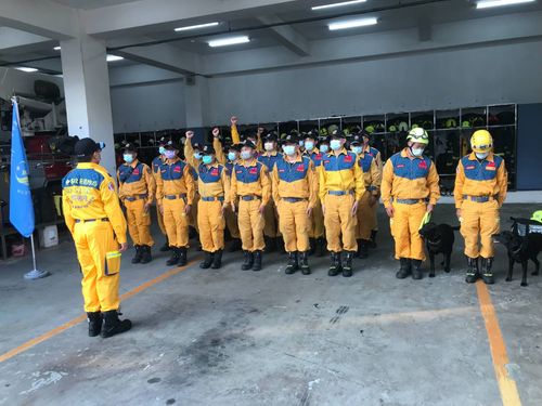 花東地震!台中即刻救援 盧秀燕派遣10車29人2犬衝現場
