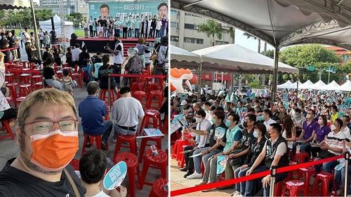 民眾黨造勢「人被拍少了」? 四叉貓還原現場「揭1真相」:關我屁事