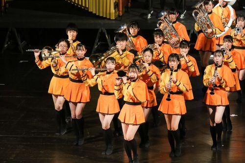 「京都橘吹奏部」受邀国庆典礼演出 见证火热的台日友情