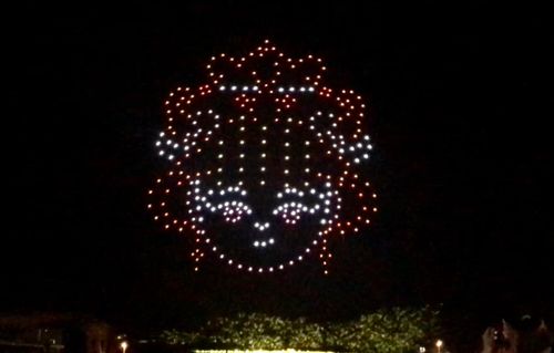 連日狂震!無人機升空組成「媽祖聖像」 為花東祈福