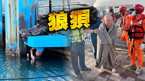 基隆男颱風夜持利刃刺死鄰居 跳碧砂漁港躲10小時抱輪胎落網