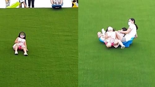 女童滑草被「雙載母女」撞飛!家長怒「完全沒關心道歉」 網罵翻:最壞身教