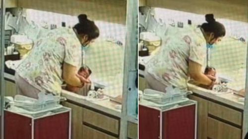 獨家｜律師母控寶寶溢奶「被拿到水龍頭下沖」！ 公開影片網怒：在洗狗？護理之家這樣說