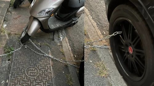 車合法停路邊竟「鐵鍊上身」！　網炸鍋教他三步驟反擊「恭喜提早領年終了」