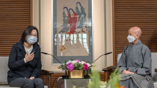 蔡英文明天前往花蓮 總統府證實將會晤證嚴法師