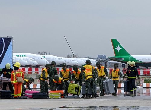 模擬空難大型災害發生　桃機總動員無腳本實兵演練