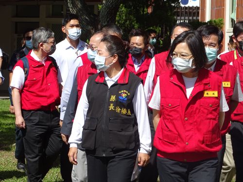 921全國防災日　蔡英文花東首站關心「特教生避難演練」