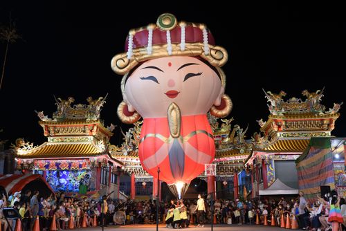 台东天后宫12年一次圆满建醮 全球唯一30米妈祖Q版热气球明年登场
