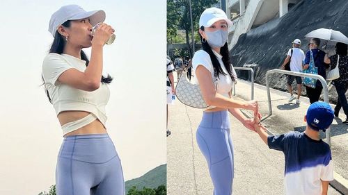 女星穿瑜伽褲掃墓挨批太暴露　發起連穿30天「幫女生出一口氣」