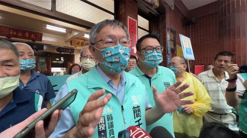 尼莎颱風雨炸台北但市長不在　柯文哲南投輔選這麼說