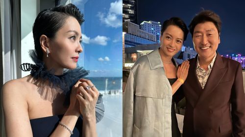 梁詠琪釜山集郵韓「國民影帝」　凍齡美顏佐優雅氣質美暈粉絲